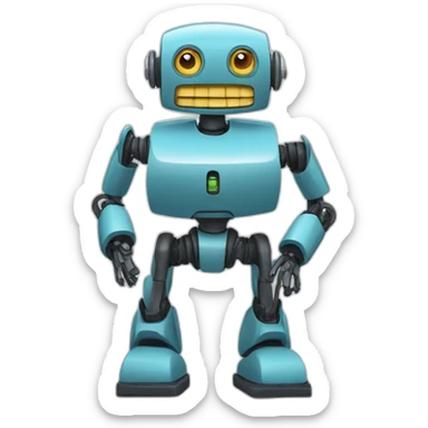 Tax accounting robot sticker
