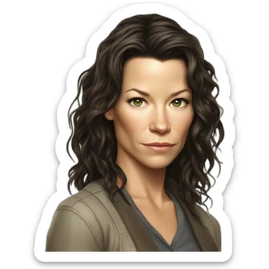 Evangeline Lilly serious sticker