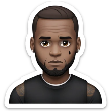 Emo lebron sticker