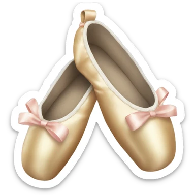 Christmas pointe shoes sticker