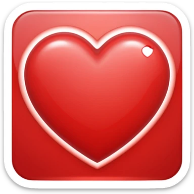Shining love heart sticker