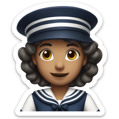 a girl sailor sticker