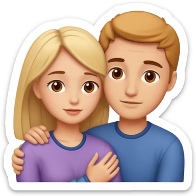 Moment intime entre amoureux sticker