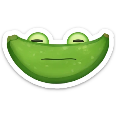 Relaxing smiley emoji with cucumbers on the eyes  sticker
