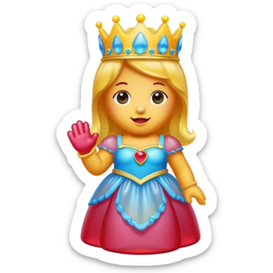Make a gummy bear princess  sticker