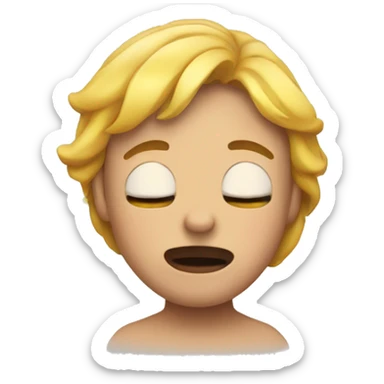 emoji with eyes closed biting lip sticker
