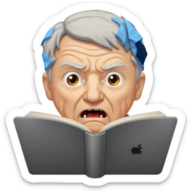 old man yells at livebook emoji for slack sticker