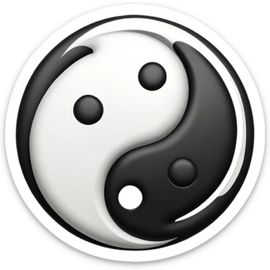 Yin yang symbol  sticker