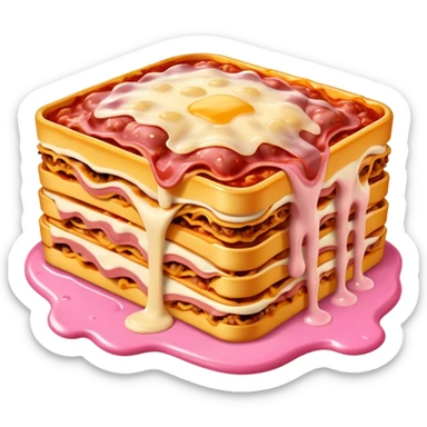 pink slop spam meat dripping lasagna  sticker