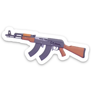AK-47 weapon from Rust survival game sticker