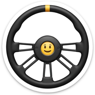 volante de auto  sticker