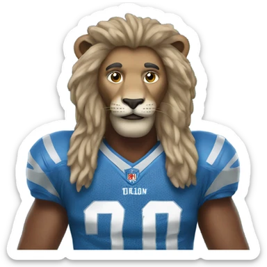 Detroit lion sticker