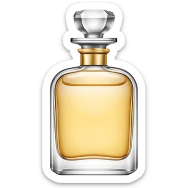 Fragrance bottle sticker