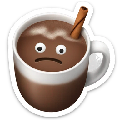 Hot chocolate sticker