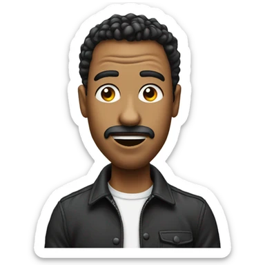 standup comedian with mic sticker