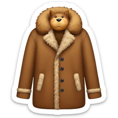 furry coat sticker