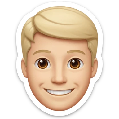 Barbie doll Ken Head sticker