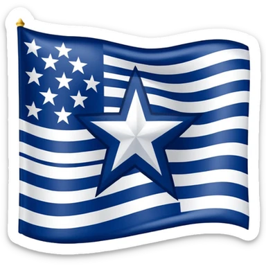 Dallas cowboys flag sticker