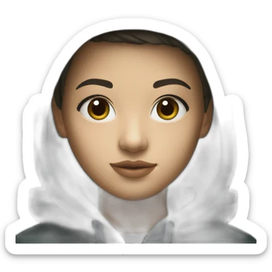 Lacoste bag girl with black lacoste hoodie sticker