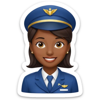 flight attendant sticker