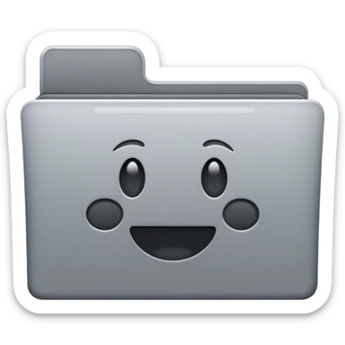 folder macos gray and white sticker