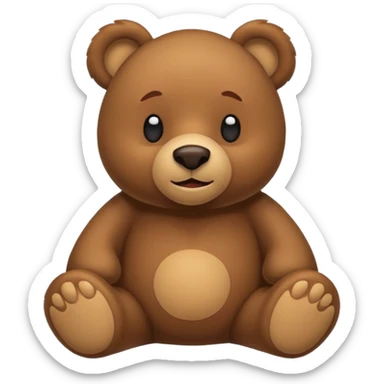 Tu peux me gênerer un Emoji d' ours  dans le style du jeu Super Bear Adventure sticker