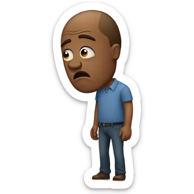 Dad crying because he doesn’t want to go to work sticker