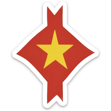 amazigh north africa flag with the tifinagh symbol in the middle and the shape should be like the IOS emoji sticker