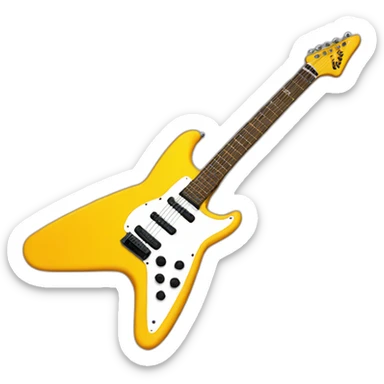 Guitarra eléctrica flying v sticker