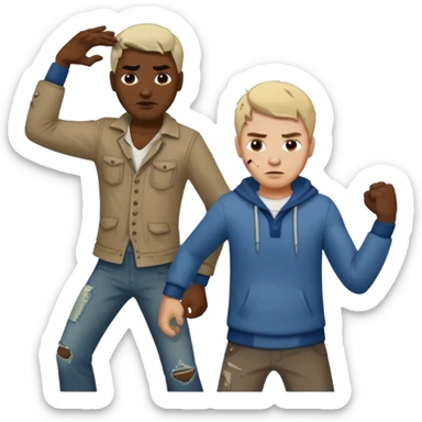 A white guy whipping a slave sticker