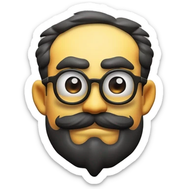 arrogant with pretentious expression sticker