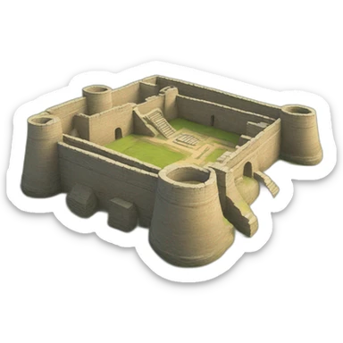 Roman fort sticker