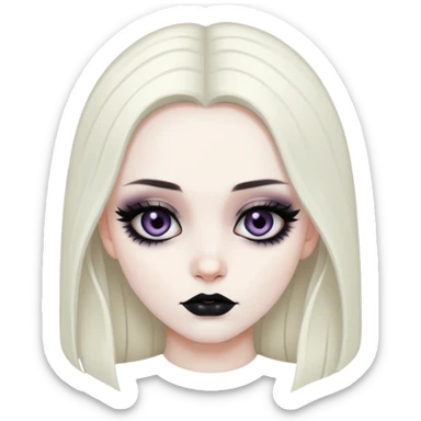 Gothic girl eye  sticker