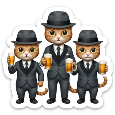 dead cat mafia , beer sticker