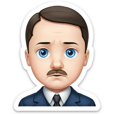 Adolf Hitler, cute baby face  sticker