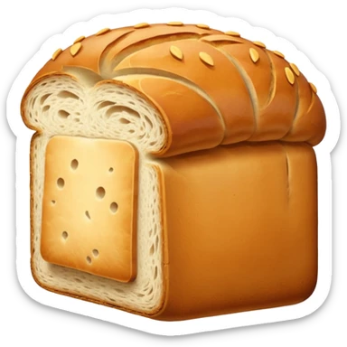 i dont need any hole or butter just simple bread load sliced  sticker