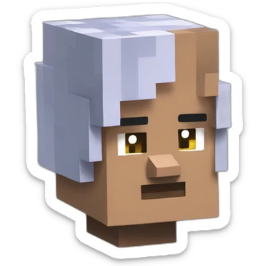 minecraft skyblock with one villager sticker