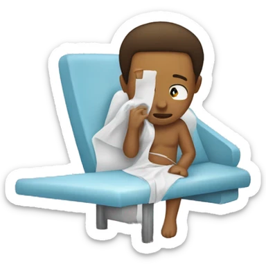 the feeling when knee surgery is tomorrow  sticker