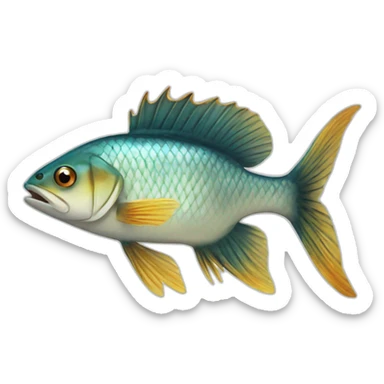 fish jaquet sticker