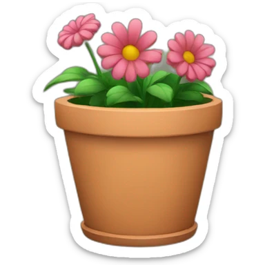 empty flower pot sticker