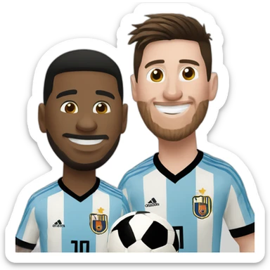 Messi qui la célébration de ronaldo sticker