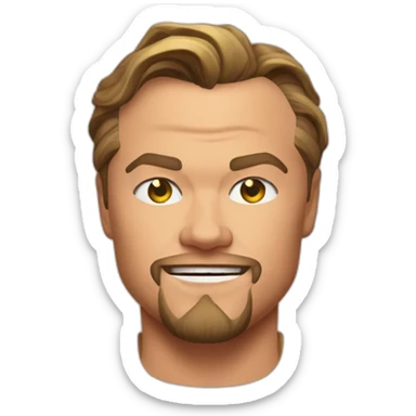 Leonardo DiCaprio hula hoop sticker