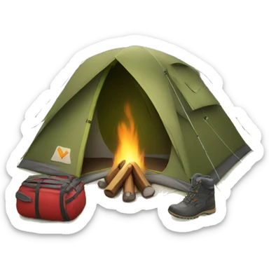 Camping sticker