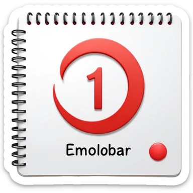 calendar, first page, day 1 sticker