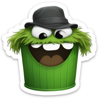 Oscar the grouch sticker