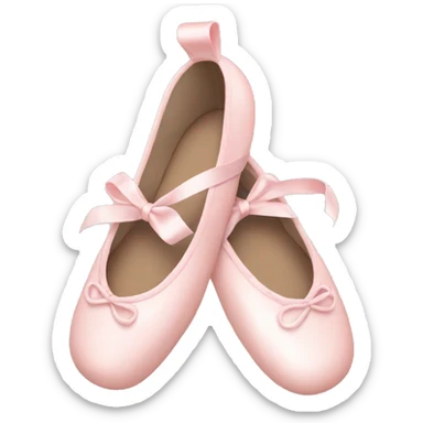 Pale pink ballet shoes sticker