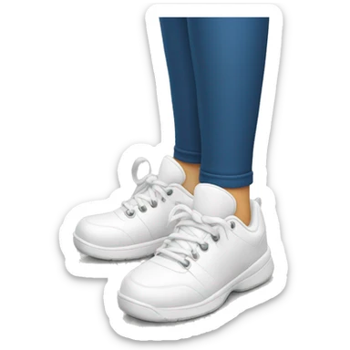 chunky white tennis shoes sticker