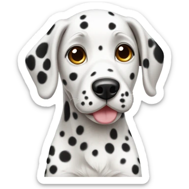 Dalmatian puppy sticker