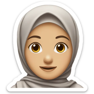 muslimah girl sticker