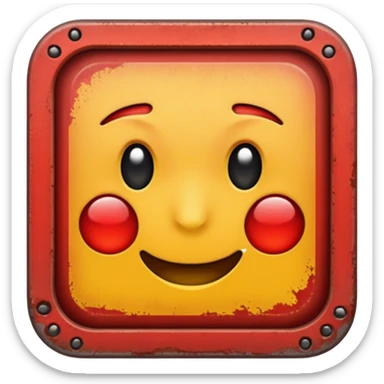 Como el de la izquierda arriba pero que tenga un borde rojo sencillo degradado  sticker